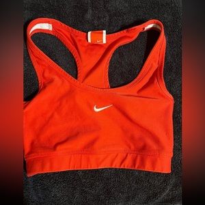 Nike Sports Bra Sportsbra Small Red White Swoosh